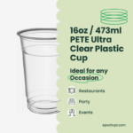 16oz | 98mm | PETE Ultra Clear Cup | 1000 pcs - Image 5