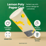 22oz | Poly Paper for Cold Drinks | 90mm | 650 ml | 1000 pcs - Image 3