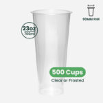 24oz | A Shape | Crystal Plastic Cup Hard | 90mm | 700ml | 500 pcs