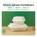 6x6x3 Sugarcane Takeout Containers – 1 Compartment - Image 7
