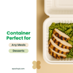 8x8x3 Sugarcane Takeout Containers – 1 Compartment - Image 6