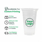 16oz | A-Shape | Clear | Soft PP Clear Plastic Cup | 95mm | 500ml | 1000 pcs - Image 8