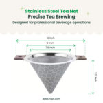 Stainless Steel Tea Funnel Filter | Fine Net | 1 pc - Image 4