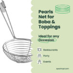 Pearls Net for Boba Shops | Tapioca Pearl Strainer Tool | 1 pc - Image 5