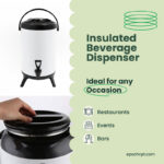 Stainless Steel Insulated Beverage Dispenser | Thermo Bucket | 10L | For Hot Drinks | 1pc - Image 6