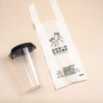 Small Plastic Bag for One Drink Cup | Disposable Beverage Carry Bag - Image 2