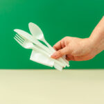 4-Pack White Wrapped Plastic Cutlery Set with Napkin | 250 Sets - Image 2