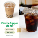 98mm | PETE Ultra Clear Sipper Lid with Die-Cut Hole | for PET Cups | 1000 pcs - Image 7
