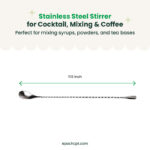 Stainless Steel Stirrer | For Bubble Tea, Drinks & Bars | 1 pc - Image 4