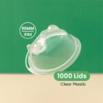 90mm | Bear Lid for Plastic Cups | NO FACE | 1000 pcs