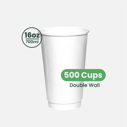 16oz | Double Wall Paper Coffee Cup | 90mm | 500 pcs