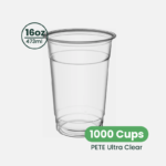 16oz | 98mm | PETE Ultra Clear Cup | 1000 pcs
