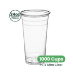 24oz | 98mm | PETE Ultra Clear Cup | 1000 pcs