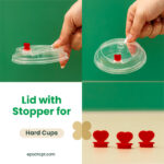 90mm | Plastic Cup Lid with Stopper | 1000 pcs - Image 5