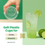 24oz | A-Shape | Clear |Soft PP Clear Plastic Cup | 90mm | 700ml | 1000 pcs - Image 5