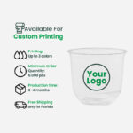 13oz | U-Shape | Clear | Soft PP Plastic Cold Cup | 95mm | 360ml | 1000 pcs - Image 8