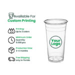24oz | 98mm | PETE Ultra Clear Cup | 1000 pcs - Image 8