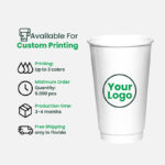 16oz | Double Wall Paper Coffee Cup | 90mm | 500 pcs - Image 8