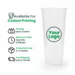 24oz | A-Shape | Clear |Soft PP Clear Plastic Cup | 90mm | 700ml | 1000 pcs - Image 8