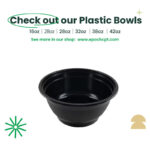 868 | 28oz PP Container | Black or White | 150 Sets - Image 6