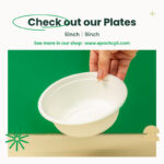 6 Inches | Sugarcane Round Plate | Eco-Friendly Disposable Plates | 1000 pcs - Image 6