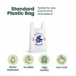 Four cups | Disposable Beverage Carry Bag | 100 pcs - Image 3