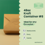 48oz | Paper Kraft | #8 Food Containers | 400 cps - Image 5