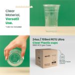 24oz | 98mm | PETE Ultra Clear Cup | 1000 pcs - Image 5