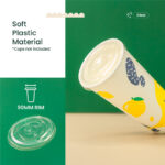 90mm | Flat Lid | Clear or Frosted | 1000 pcs - Image 5