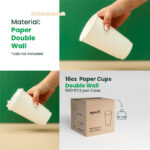 16oz | Double Wall Paper Coffee Cup | 90mm | 500 pcs - Image 5