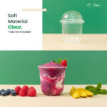 13oz | U-Shape | Clear | Soft PP Plastic Cold Cup | 95mm | 360ml | 1000 pcs - Image 5