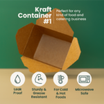 30oz | Paper Kraft | #1 Food Containers | 400 cps - Image 2