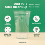 20oz | 98mm | PETE Ultra Clear Cup | 1000 pcs - Image 3
