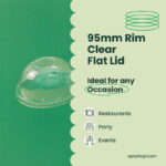 95mm | Dome Clear PETE Plastic Lid | 1000 pcs - Image 6