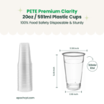 20oz | 98mm | PETE Ultra Clear Cup | 1000 pcs - Image 4