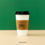 Kraft Sleeve for Paper Cups | Heat-Protective Coffee Cup Sleeve | 1000 pcs - Image 2
