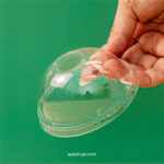 95mm | Dome Clear PETE Plastic Lid | 1000 pcs - Image 2