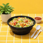 NB38 | 38oz PP Black Noodle Bowl | Takeout Food Bowl | 150 Sets - Image 2